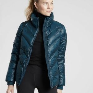 ATHLETA Lofty Down Jacket Dark Vista Teal Packable